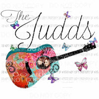 The Judds Guitar Sublimation transfers Heat Transfer