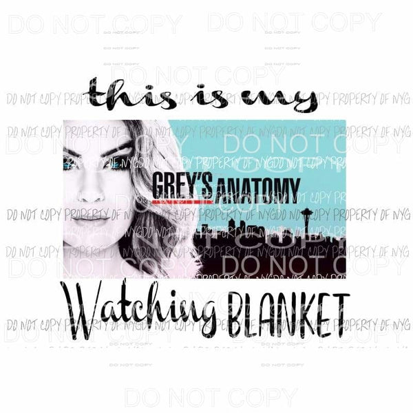 This is my best sale grey's anatomy watching blanket