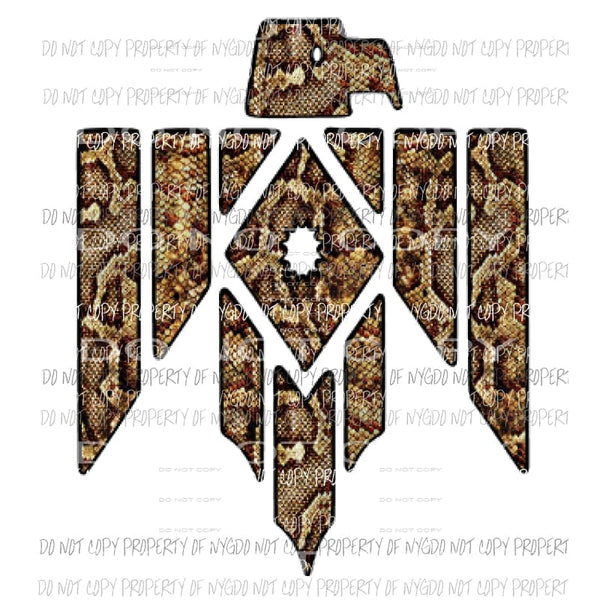 Thunderbird snake skin 1 Sublimation transfers Heat Transfer