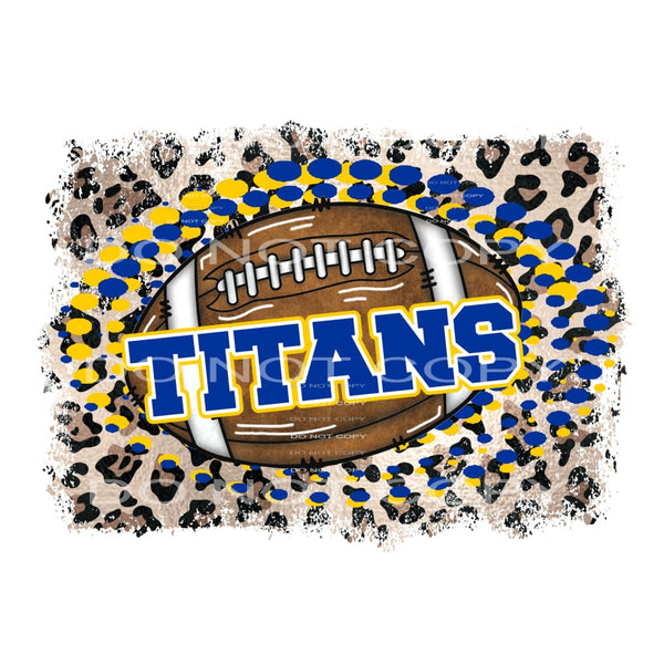 Titans Football # 55531 Sublimation transfers - Heat 