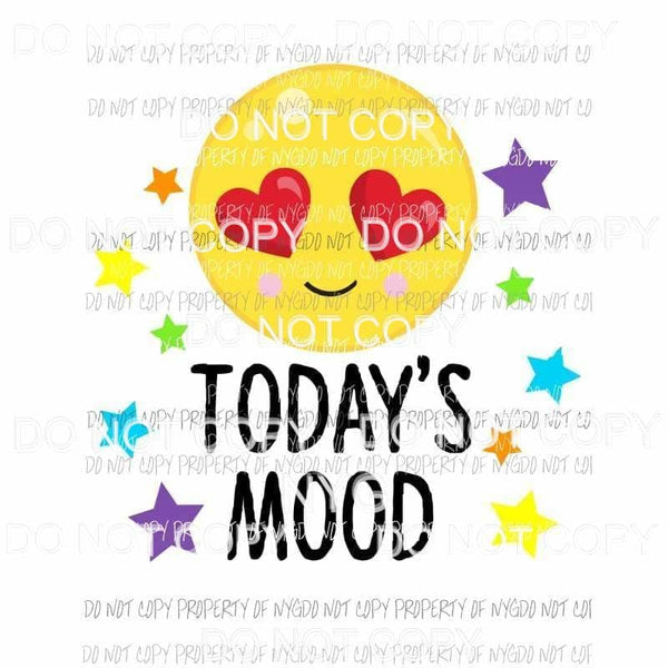 Todays Mood Emoji #5 Sublimation transfers Heat Transfer