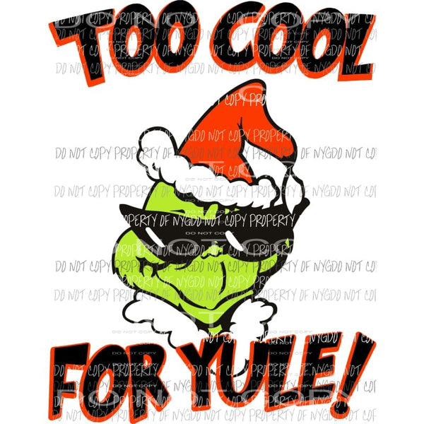 Grinch Don't Kill My Vibe Tumbler Wrap - Sublimation Transfer