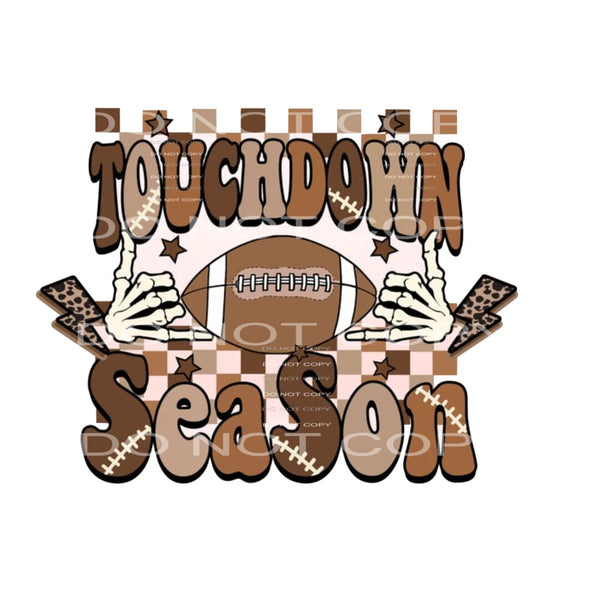 touchdown season football # 8101 Sublimation transfers -