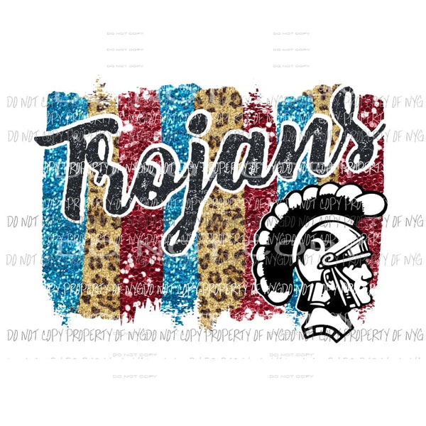 Trojans Paint Palette Sublimation transfers Heat Transfer