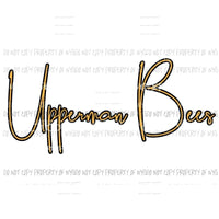 Upperman Bees custom Sublimation transfers Heat Transfer