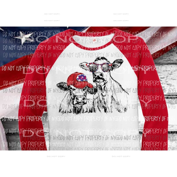 USA cows Sublimation transfers Heat Transfer