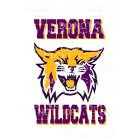 Verona Wildcats # 1 Sublimation transfers - Heat Transfer