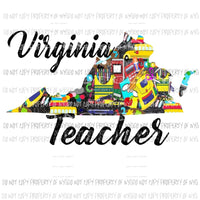 Virginia Teacher 2 Sublimation transfers Heat Transfer