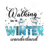 walking in a winter wonderland #7543 Sublimation transfers -