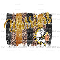 Warriors Paint Palette black and gold Sublimation transfers Heat Transfer