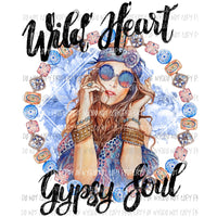 Wild heart Gypsy Soul Sublimation transfers Heat Transfer