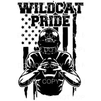Wildcat Pride Football Sublimation transfers - Heat Transfer