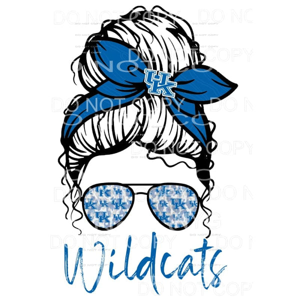 Wildcats Messy Bun # 590 Sublimation transfers - Heat 